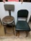 Industrial High Stool and Remington Rand Industrial Vinyl Chair
