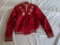 1960's Child's Red Jacket with Baseball Patches