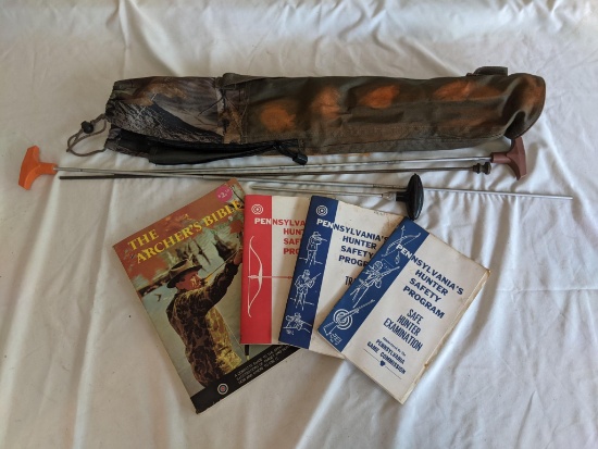 PA Hunter's Safety Booklets, The Archer's Bible, Gun Cleaning Accessories, Camo Bag