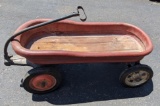 Red Metal Wagon