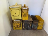 6 Metal Ammunition Boxes