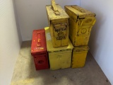 5 Metal Ammunition Boxes