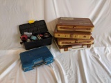 Fishing Tackle Boxes, Some with Contents