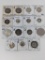 15 Pcs. Foreign Silver- Germany, Peru, Colombia, Dominican Republic, Curacao, Bahamas, Switzerland