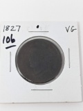 Large Cent 1827 VG