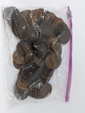 115 British Pennies 1911-67