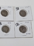 Buffalo Nickels 1915S Pitted, 16 F, 16D F-VF, 16S G