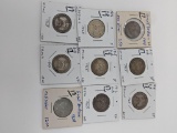 British Shilling 1839, 02, 06 12, 15, (2) 16, 17, 44