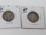 S.L. Quarters 1920 VF, 20S VF
