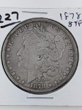 Morgan Dollar 1878 8TF F