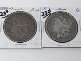Morgan Dollars 1879S G, 80O XF