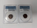 (2) 1922D Lincoln Cents VG & VF Damaged & Cleanes