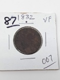 Half Cent 1832 Some Corrosion VF