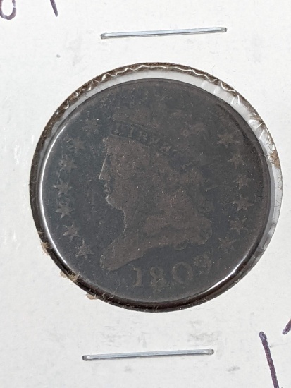 Half Cent 1809 VG Pitted