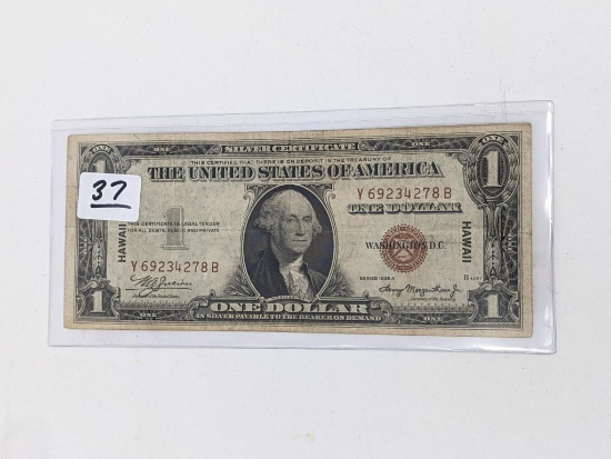 $1 1935A Hawaii VG-F
