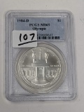 $1 Olympic 1984D PCGS MS 69