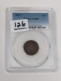 1877 Indian Cent PCGS AG-3