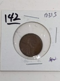 1931-S Lincoln Cent XF