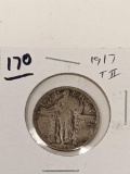 1917 TII Standing Liberty Quarter VF