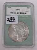 Peace Dollar 1935 NTC 62