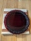 Avon 1876 Cape Cod Collection Cranberry Glass Dinner Plate with Box