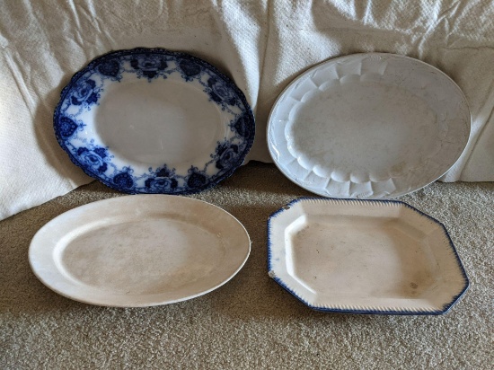 4 China Serving Platters