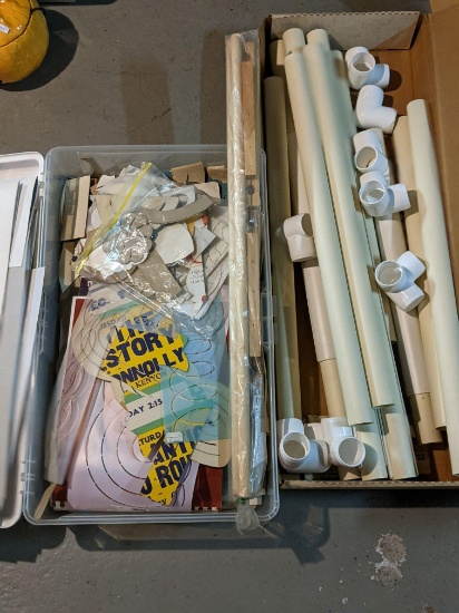PVC "Snap" Quilt Frame with Box and Quilting Stencils