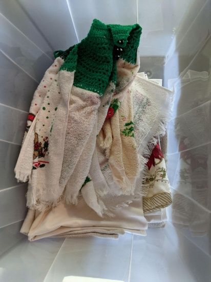 Kitchen Linens, Some Christmas Themed