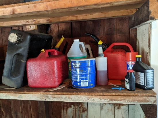Various garage Items-Liquids