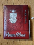 1943 Mt. Penn PA High School Yearbook and 50 Year Reunion Booklet