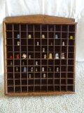 Knick knack Shelf with Thimble Collection