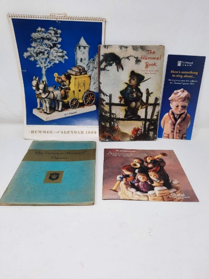 2 Hummel Books -The Hummel Book; The Geniuine Hummel Figure Book; 1969 Hummel calendar