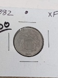 Shield Nickel 1882 VF-XF