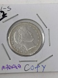 Barber Quarter 1901S, Marked Copy, Good Filler Coin