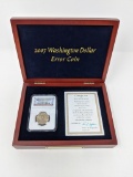 2007 Washington NGS 64, Missing Edge Lettering, in Wooden Box