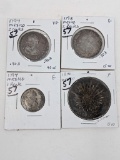 Mexico 1794 Reale, 1793 & 94 2 Reales, 1840 8 Reale