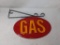 Reproduction/Repainted Gas Sign on Bracket