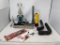Misc. Lot Including Advertising Solder Kit Tin, AC Decal, Trophy, etc.