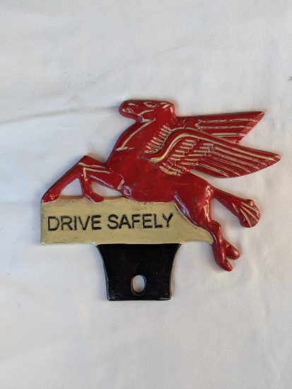 Pegasus "DRIVE SAFELY" Metal Emblem