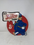 Reproduction Tin Pepsi-Cola Sign, Approx. 14