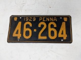 1929 Penna License Plate