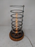 Steampunk Electric Lamp, Handcrafted