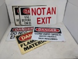 Plastic Work Place Signs