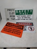Metal and Plastic Work Place Signs