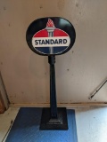 Handcrafted Lollipop Sign with Standard and Sunoco Decals, 39