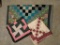 3 Patchwork Wallhangings or Lap Robes