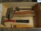 Hammer, Hatchets, Wrench and Slid-Lid Case with Nails