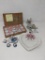 Miniature German Tea Set (Boxed), Mniature Tea Set Pieces, Bird Figures and Porcelain Heart