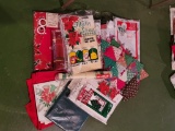 Christmas Table Cloths, Tree Bag, Decorations