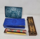 Early Pencil Boxes and Contents